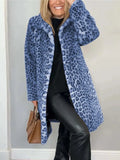 2025 Fashion Leopard-Print Warm Plush Long