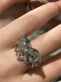 2pcs Heart Decor Cuff Ring-Outfit