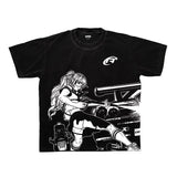 Slayer Kimetsu No Yaiba Print T-shirt Women Harajuku Aesthetic Zenitsu Tshirt 2023 Summer Japan Anime Female T Shirt