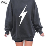 Print Harajuku Drop-shoulder Women Sweatshirts Crewneck Autumn Winter Sweatshirt for Women Clothes Moletom