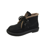 Fur New Women Ankle Snow Boots Comfortable Thick Plush Keep Warm Sneakers Ladies Flock Platform Cotton Shoes Botas