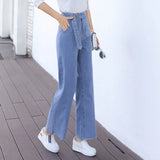 High Waist Wide Leg Pants Women's Korean Version of Loose Straight Drape 2023 New Fashion Wide Leg Net Red Student