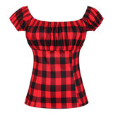 Fashion Slash Neck Cat Animal Printed Retro Vintage Tops Short Sleeve Slim Fit 50s 60s Rockabilly Pin Up Shirts For