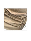 Women's Mini Dress Lace Up Party Club Strapless Dresses Y2K Sexy Elegant Vintage Bodycon Dress for Women Ladies Summer