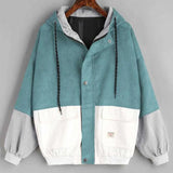 Coats Jackets Corduroy Patchwork Oversize Jackets Autumn Jacket Women Chaqueta Mujer Ceket Streetwear Coat