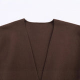 Fashion Round Tie With Belt Knitted
