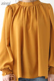Loose Puff Long Sleeve Shirts Women 2023Spring Autumn Korean Fashion Chiffon Blouse Women Solid Tops New Blusas
