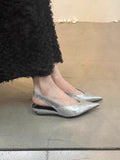 Temperament Sharp Slope And Head Sandals Woman 2025 New Summer Gentle Fairy Wind After The Empty Mule Single