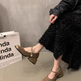 Small Fragrant High Heel Mary Jane Shoes Women 2025 Spring New High-End Fairy Temperament Single Shoes Small Leather