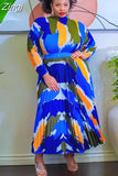Pieces Set Short Sleeve Tops Skirt Sexy Spring Fashion Women Sets 2023 Female Floral Print Elastic Waist Long Pleated