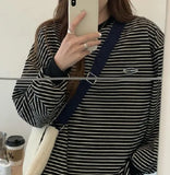 90s Striped Oversized Long Sleeve TeeOutfit