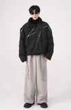 Asymmetrical Zipper Puffer