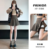 Skirt Women's Large Size 100-Fold Skirt 2025 New High-Rise Slim Small Man Anti-Walking Spring, Autumn And Winter A Short