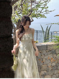 Elegant Chiffon Print Midi Dress Women Mixi Party Club Fashion Clothing Holiday Ladies Vestidos Female