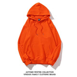 Hoodie Solid Loose Fleece Casual Long Sleeve Top Streetwear hip hop Pullover Sweatshirt Korean Fashion Couple