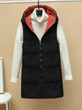 Clothes Women 2022 New Double-sided Wearing Vest Women's Medium and Long Vest Thick Coat Tops Sleeveless Cardigan