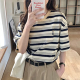 Aesthetic Stripe Short Sleeve TeeOutfit