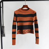 Brand Chic Vintage V-neck Argyle Sweater Women Harajuku Teens Loose Winter Pullovers Green Red Y2K Preppy Clothes