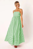 Zingj Spring And Summer Striped Suspenders Open Back Big Clear Fresh Air