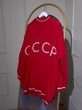 Red Small Round Collar Sweater Women Loose Retro Knitted Shirt Autumn And Winter Hooded