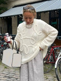 Abstract Design Sweater- Outfit
