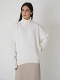Color High Collar Sweater New Comfortable Loose Temperament Pullover In Autumn Winter 2022 Oversized Sweater Women