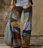 Zingj Plus Size Casual Pants Thin Jeans Wide Leg Pants-Outfit