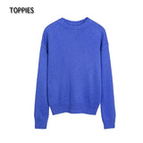 2021 Autumn Winter 15% Wool Sweater Solid Green Round Neck Sweater Soft Warm Knitted