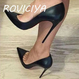 pumps pointed toe 12cm high heels sexy shallow women shoes party evening shoes metal heel 10cm 8cm YG041