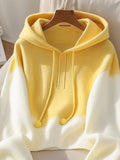 Vintage Loose Lazy Design Hooded Sweater Jersey 2025 New Women's Knitting
