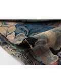 Women Harajuku Bear Pattern Skirts Korean High Waist A-Line Falda Mujer Vintage Jacquard Cartoon Streetwear Trendy Female