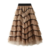 Solid Tulle Layered Maxi Skirt- Outfit