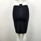Sexy Bandage Pencil Skirts Women 2022 Bodycon Summer Clothes Front Split High Waist Buttons Evening Party