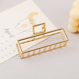 Women Elegant Gold Silver Hollow Geometric Metal Hair Claws Vintage Hair Clips Headband Hairpins Fashion Hair