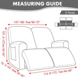 2 3 Seater Velvet Recliner Sofa Cover Elastic Split Design Relax Sofa Slipcover Solid Lounge Armchair Covers With Side