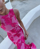 Women's Clothing 2025 Summer Embroidered Sleeveless Straight Temperament Vacation