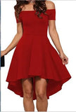 Off-shoulder Sleeve Large Swing Dovetail Color