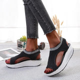 Size Sandals Women 2022 Fashion Casual Platform Sandals Women Shoes Comfort Summer Soft Sport Sandals Breathable