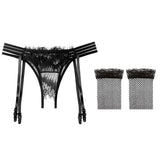 Zingj Black Silk Sling Stockings One Lace Open-Backed Pants Mood Ultra Thin Knee White Silk Stockings Uniform Temptation Garter-Outfit