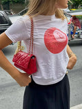 vintage t-shirt with print and short