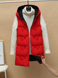 Clothes Women 2022 New Double-sided Wearing Vest Women's Medium and Long Vest Thick Coat Tops Sleeveless Cardigan