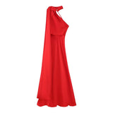 Women's Explosive Silk And Tedish Texture With Hanging Neck
