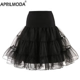 Short Tutu Skirts Petticoat White Black Red Crinoline Vintage Bridal Underskirt For Wedding Underskirt Rockabilly