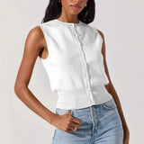 Women's Sleeveless Temperament Open-Fork Dress Summer Knitted Sling Slings Sexy Bareback Long Shoulder