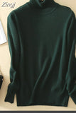 Cashmere Turtleneck Knitted Women Sweaters And Pullovers Women's Pullover Sweater Turtleneck Long
