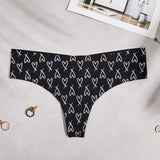 Lady T-Tong Trousers Round Lattice Letter Large-Size Female T-Trousers