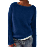 Women's Explosive Sweater Solid Color Quiet Version Of The Basic Knitwear