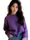 Fragrant Wind Soft Long-Sleeved Sweater Women 2025 Autumn And Winter New Lazy Loose Knitted Shirt
