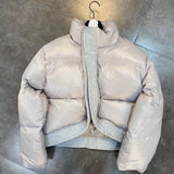 2022 Winter New Arrvials Long Sleeve Stand Collar Cotton Coat Women Thick Jacket Streetwear