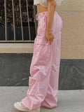 Drawstring Y2K Baggy Cargo Pants- Outfit